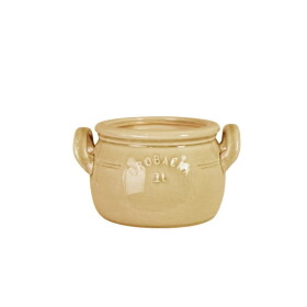 Strömshaga Kameninový obal na květináč Brobacka Light Yellow 1 l, žlutá barva, keramika