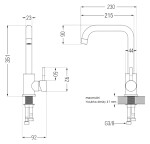 MEXEN - Modena dřezová baterie zlatá 671900-50
