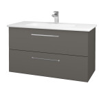 Dřevojas - Umyvadlová skříňka GIO SZZ2 100 - N06 Lava / Úchytka T04 / N06 Lava 202880E