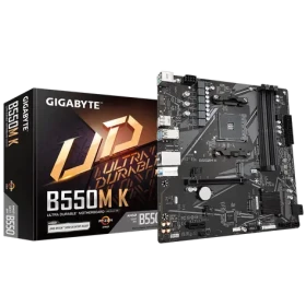 GIGABYTE B550M K / B550M / AM4 / 4x DDR4 / PCIEx16 / 1x GLAN / mATX (B550M K)
