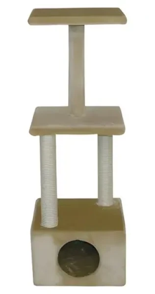 CAT-GATO Škrabadlo Dora 94 cm / Sisal, plyš / Béžová / Pro kočky (324497)