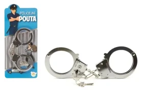 Pouta policejní kov 17 cm s klíčem