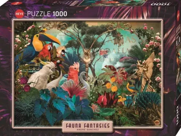 HEYE Puzzle Fauna Fantasies: Ptačí rozmanitost