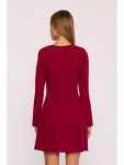 Dámské šaty M872 Bordó - MOE bordó XL