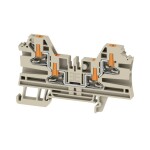 Weidmüller 2847460000 průchodková svorka pružinové připojení , konektor Tmavě béžová 50 ks