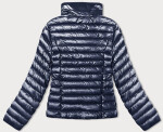 Tmavě modrá prošívaná dámská bunda se stojáčkem (16M9110-215) odstíny modré XL (42)