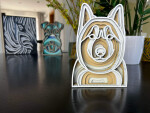 Mandala Husky dekorace na stůl Barva: Růžová, Rozměr (cm): 17 x 12,1, Druh: Kartonová