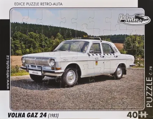 RETRO-AUTA Puzzle č.78 Volha GAZ 24 (1983)