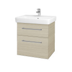 Dřevojas - Umyvadlová skříňka Q MAX SZZ2 60 - D04 Dub / Úchytka T03 / D04 Dub 60346C