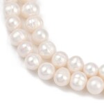 Přírodní sladkovodní perla - mušlově bílá - 7 ~ 8 mm - třída AA - 1 ks