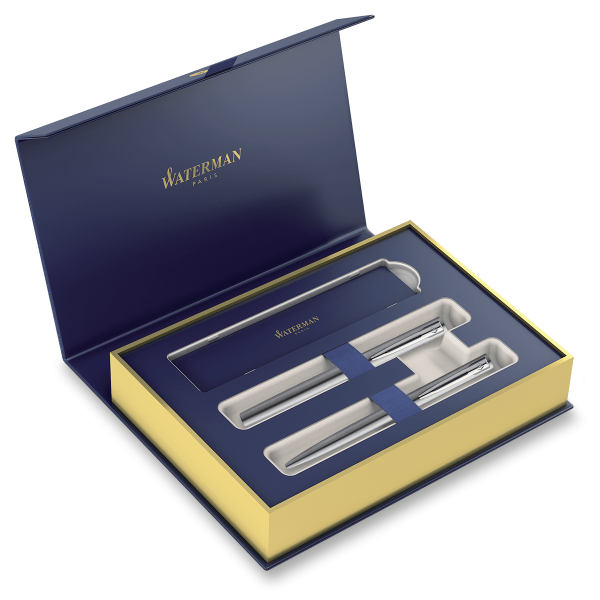 Dárková kazeta Waterman Allure Chrome CT - sada plnicí pero a kuličkové pero