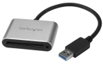 StarTech čtečka CFast karet USB-A černá/stříbrná / Čtečka paměťových karet / CFast 2.0 / USB 3.2 Gen 1 / hliník (CFASTRWU3)