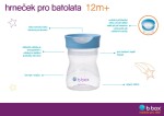 B.box univerzální sada na pití 3v1, 240 ml - růžová