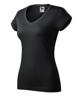 Fit V-neck tričko dámské ebony gray 2XL