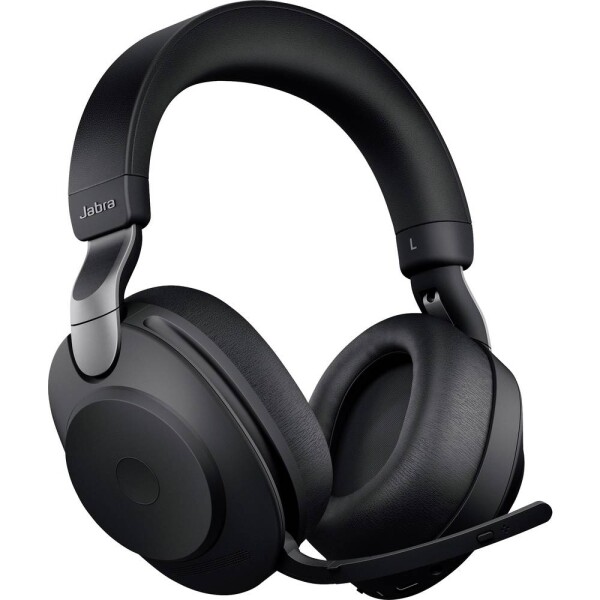 Jabra Evolve2 85 UC Sluchátka Over Ear Bluetooth®, kabelová stereo černá Redukce šumu mikrofonu regulace hlasitosti, Indikátor nabití, Vypnutí zvuku mikrofonu