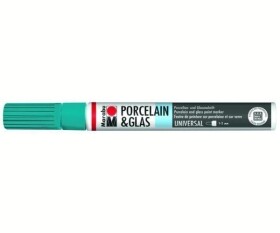 Marabu Popisovač na sklo/porcelán 1-2 mm - petrolejový