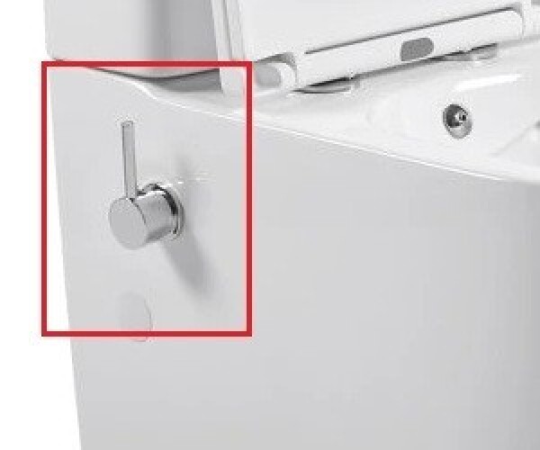Erga Siena, bidetová baterie pro WC mísu, chromová, ERG-B12-16370-CR