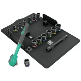 WERA 8100 SB 12 Sada ráčny Zyklop Comfort / přepínací páčkou / připojovacím rozměrem 3/8" / metrický systém / 16 dílný (05005530001)