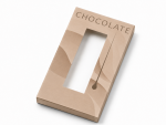 Cake star Krabička na čokoládu s okénkem Chocolate Latte 16,5 × 8,5 × 1,7 cm