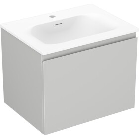 MEXEN/S - Orio koupelnová skříňka 60 cm s umyvadlem Vela, 1 šuplík, šedá mat/bílá mat 91A10-06047-1-BF62-W23M01