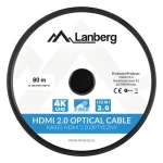 Lanberg HDMI 2.0 AOC 80m / Kabel / M/M / černý (CA-HDMI-20FB-0800-BK)