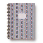 Rifle Paper Co. Kroužkový linkovaný blok Delphine, modrá barva, papír