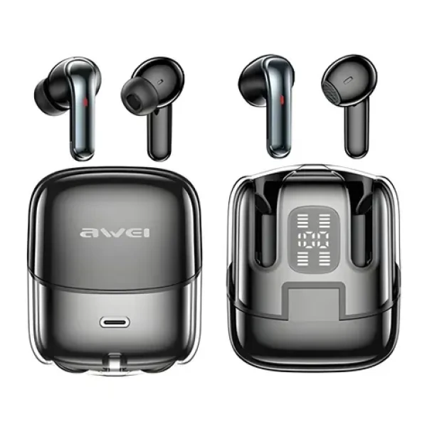 Awei T79 černá / Bezdrátová sluchátka / TWS / ENC / Bluetooth 5.3 / dokovací stanice (T79)