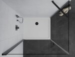 MEXEN/S - Pretoria sprchový kout 70x120, transparent, černá + sprchová vanička včetně sifonu 852-070-120-70-00-4010B