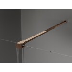MEXEN/S - Velar sprchový kout, posuvné dveře 100 x 70 cm, grafit, růžové zlato 871-100-070-41-60