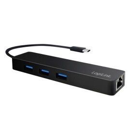 LogiLink UA0313 USB-C® (USB 3.1) Multiport hub černá