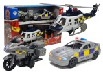 Mamido Sada policejní vozidla - helikoptéra, auto, motorka