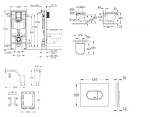 GROHE - Rapid SL Set předstěnové instalace, klozetu, sedátka SoftClose, tlačítka Arena Cosmopolitan a sady pro vhazování tablet, alpská bílá SANI11BB3153
