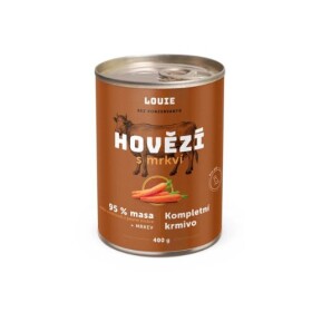 Louie konzerva Hovězí s mrkví Hmotnost: 400g