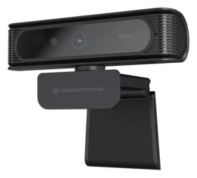 Conceptronic Webkamera Windows Hello černá / Webová kamera / 1080p30 / USB 2.0 / Mikrofon (AMDIS09B)