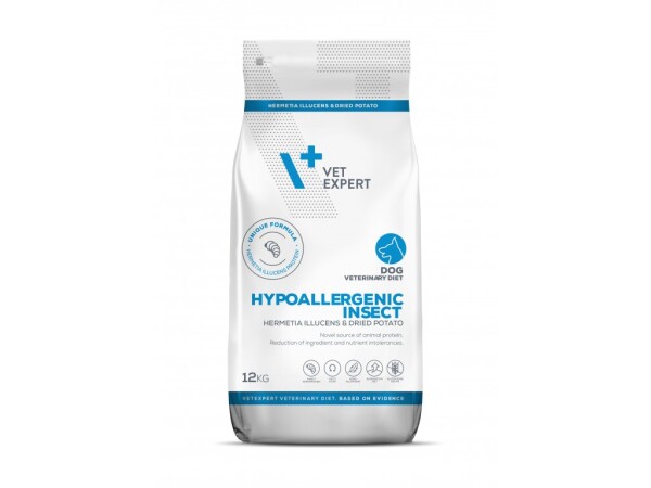Vetexpert Hypoallergenic insect (bílkoviny z hermetia illucens & sušené brambory) Hmotnost: 12 Kg