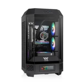 Thermaltake The Tower 250 černá / mini ITX / 1x USB-C / 2x USB-A / bez zdroje / průhledná bočnice (CA-1Z9-00S1WN-00)