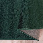 DumDekorace Moderní polypropylenový koberec do obývacího pokoje HEAT SET FRISE - lahvově zelený Šířka: 200 cm | Délka: 290 cm