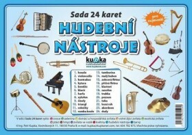 Hudební nástroje - Sada 24 karet - kolektiv autorů