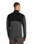 ICEBREAKER Mens 400 RealFleece Descender LS Zip, Black/Obsidian/Cb velikost: L
