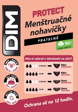 Dámské kalhotky MENSTRUAL midislip Černá - BELLINDA DIM černá S