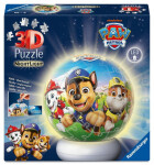 3D Puzzle-Ball: Tlapková patrola (Noční edice) 72 dílků