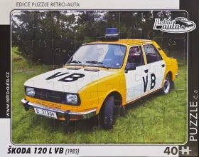 RETRO-AUTA Puzzle č.03 Škoda 120L VB (1983)