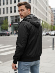 Pánská přechodná bunda oboustranná TX5135 černo-šedá - FashionStreet XXL