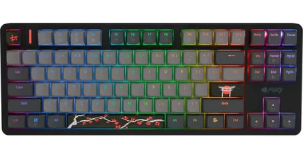 Fury Kanabo K6 / Herní klávesnice / Gateron Magnetic Orange (NFU-2364)