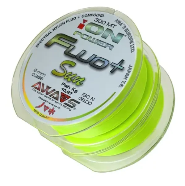 AWA-S Vlasec Ion Power Fluo+ Sun 2x300m 0,309mm 12,35kg (A30-40-030)