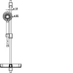 HANSA - Basicjet Sprchová souprava s nástěnnou tyčí 72 cm, chrom 44780133