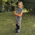 Vesta dětská chlupatá se stojáčkem, Pidilidi, PD1140-09, šedá - 122 | 7let