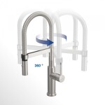 Dřezová baterie Villeroy & Boch Steel Expert 2.0, 92800006, Matt Black 92800006