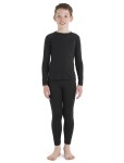 Dětské triko ICEBREAKER Kids 200 Oasis LS Crewe, Black velikost: 2