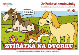 Zvířátka na dvorku - Zvířátkové omalovánky - Barbora Křistková